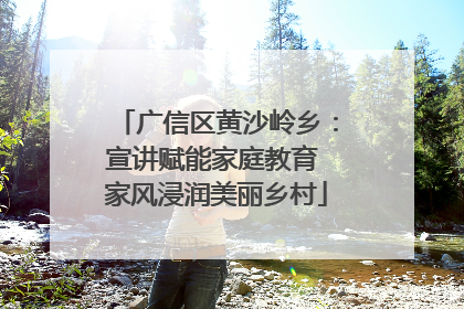 广信区黄沙岭乡：宣讲赋能家庭教育 家风浸润美丽乡村